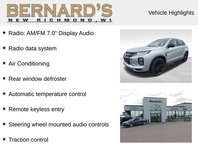 Used 2022 Mitsubishi Outlander Sport LE with VIN JA4ARUAU4NU011001 for sale in New Richmond, WI
