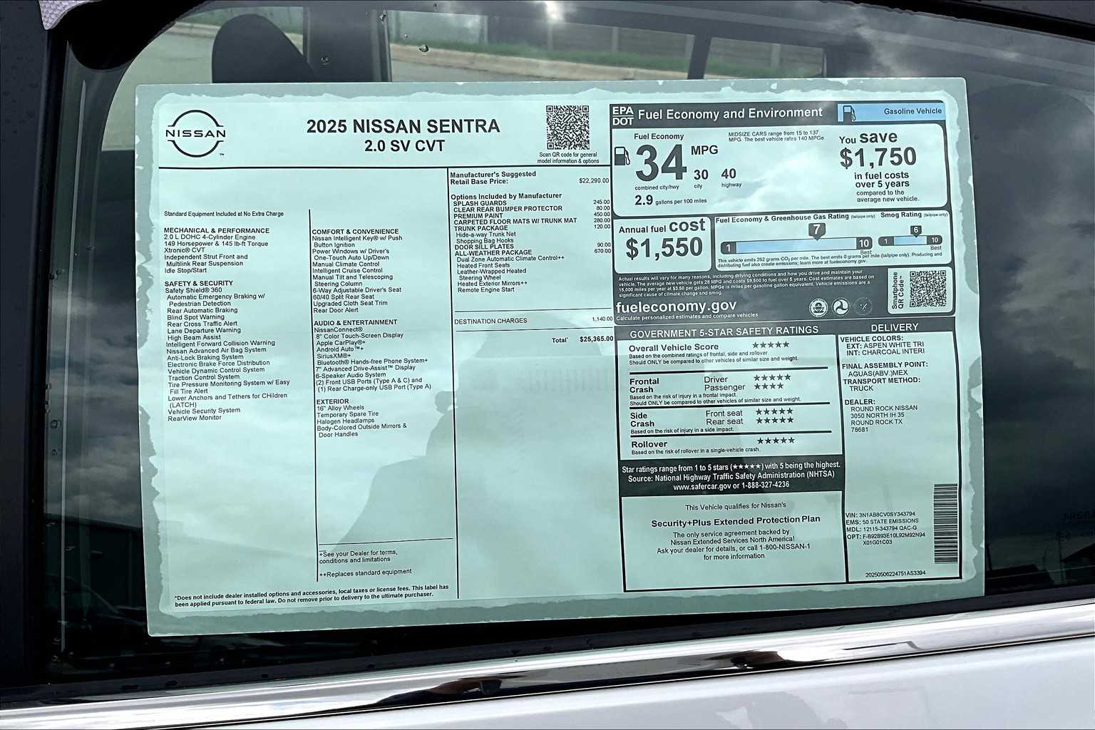 2025 Nissan Sentra SV photo 17