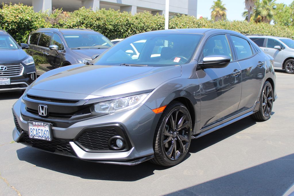 Used 2018 Honda Civic Hatchback Sport with VIN SHHFK7H48JU404508 for sale in Davis, CA