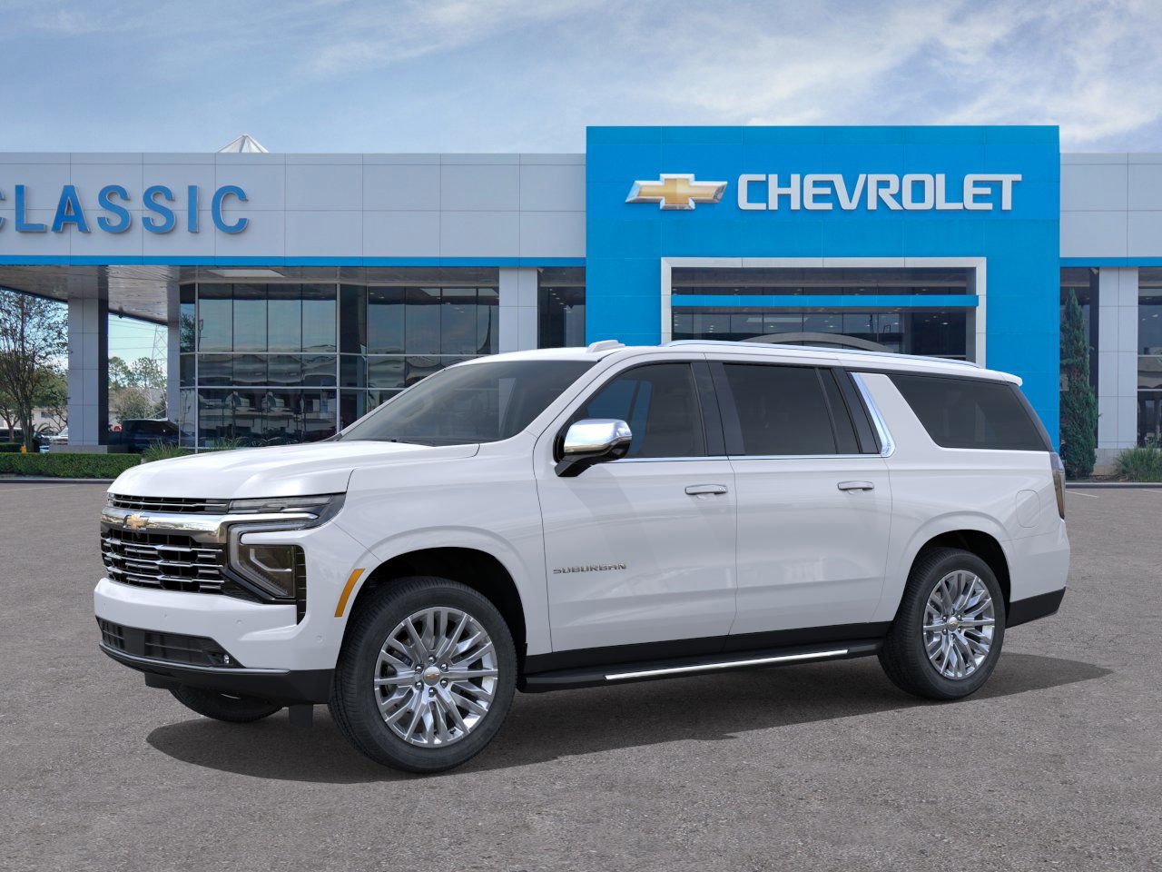 2026 Chevrolet Suburban Premier White at Classic Elite Chevrolet Hwy 6