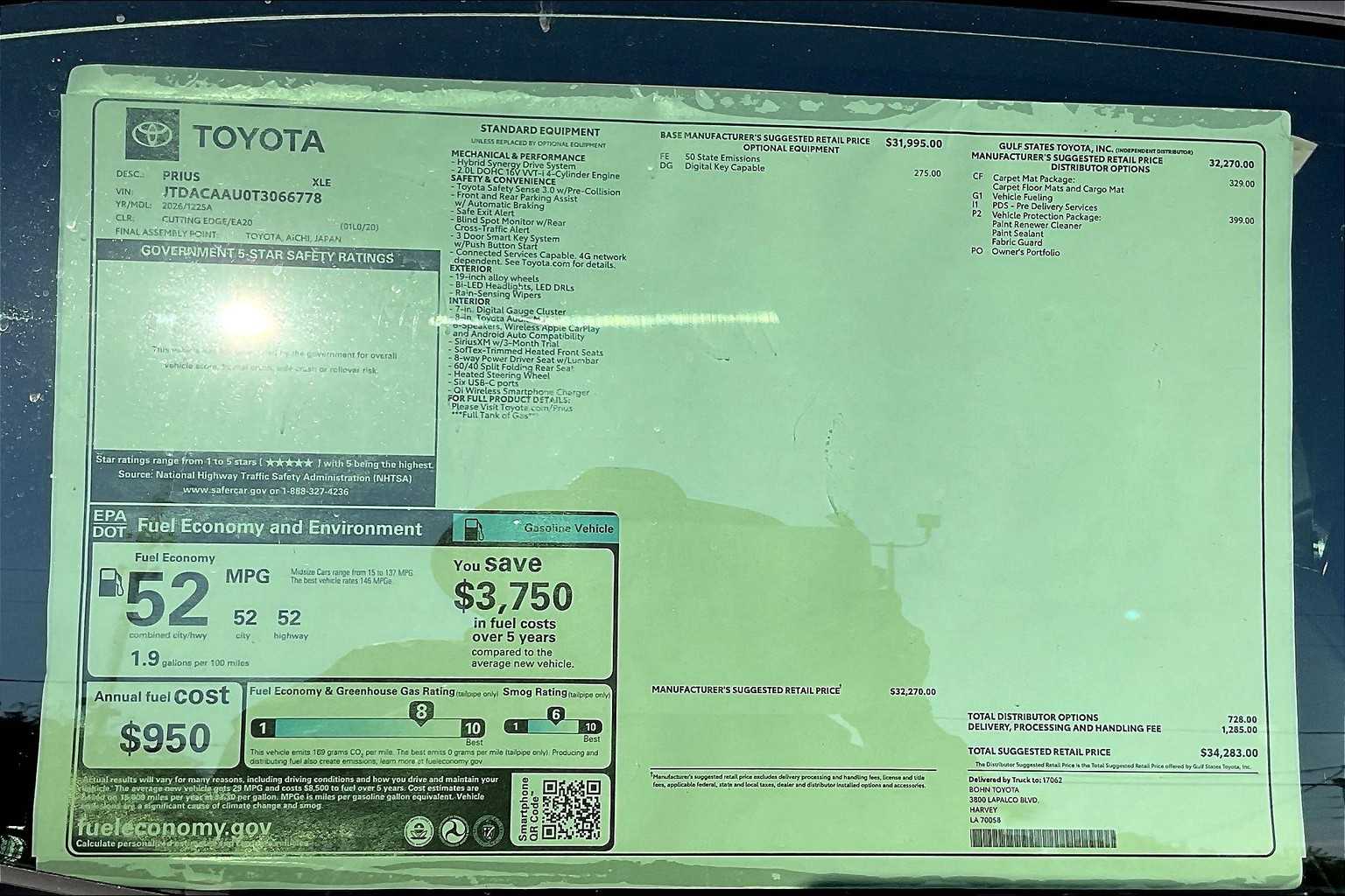 2026 Toyota Prius XLE photo 20