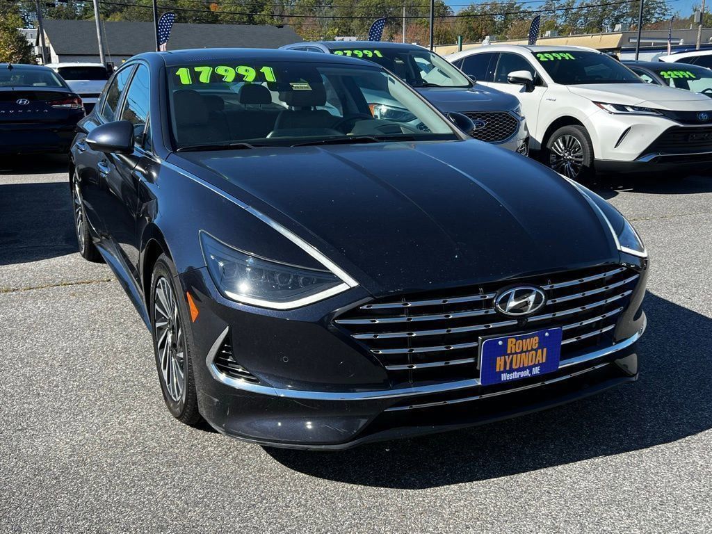 Certified 2021 Hyundai Sonata Hybrid Limited with VIN KMHL54JJ4MA024018 for sale in Westbrook, ME