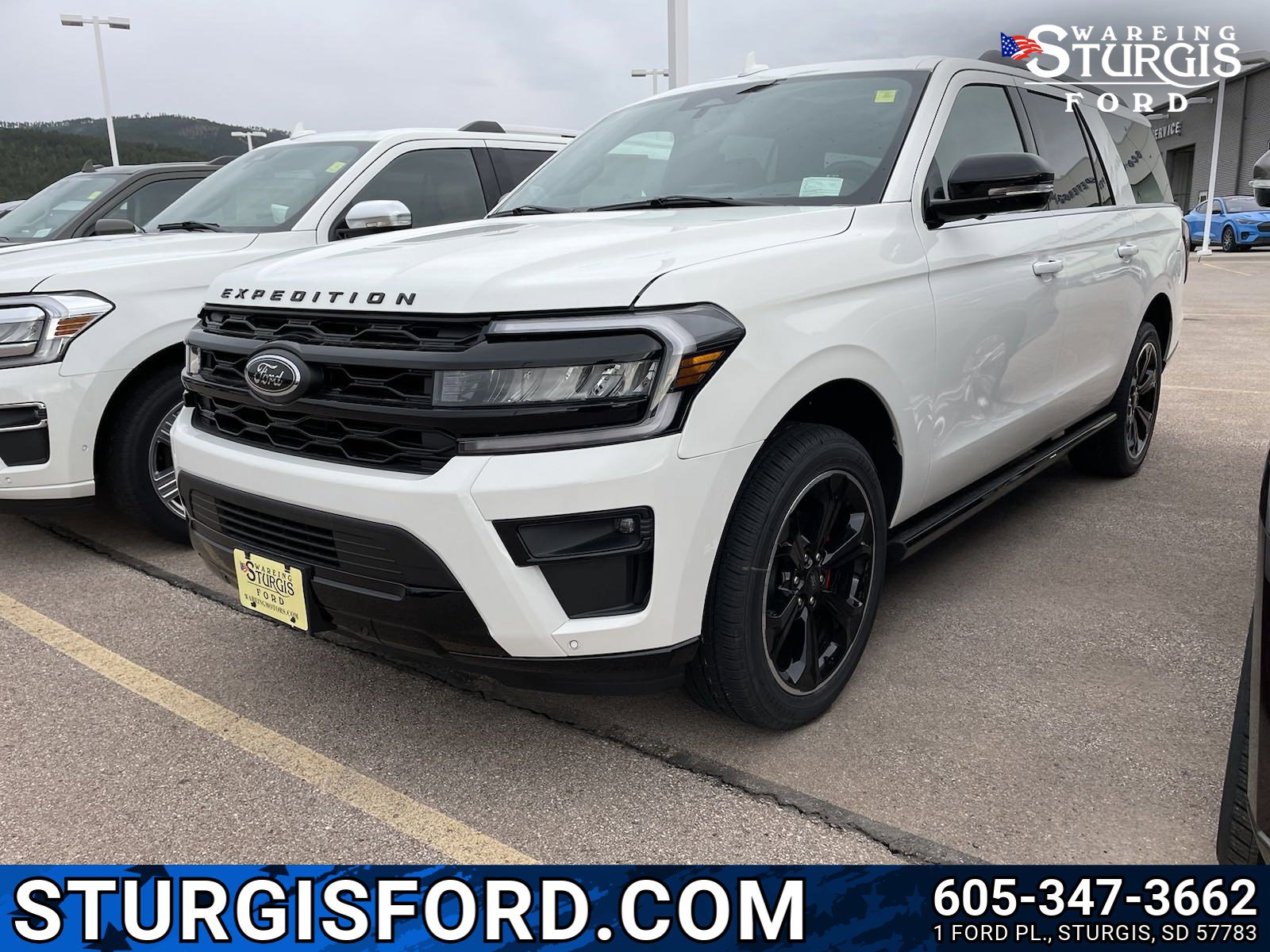 New 2024 Star White Metallic Tri-Coat Ford Limited image 1