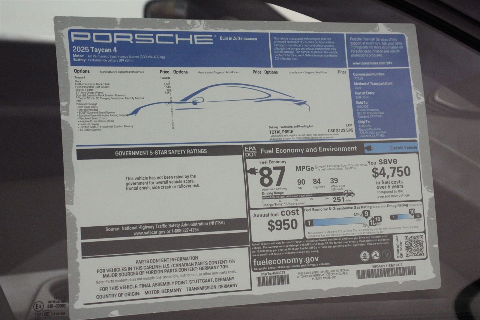 2025 Porsche Taycan photo 22