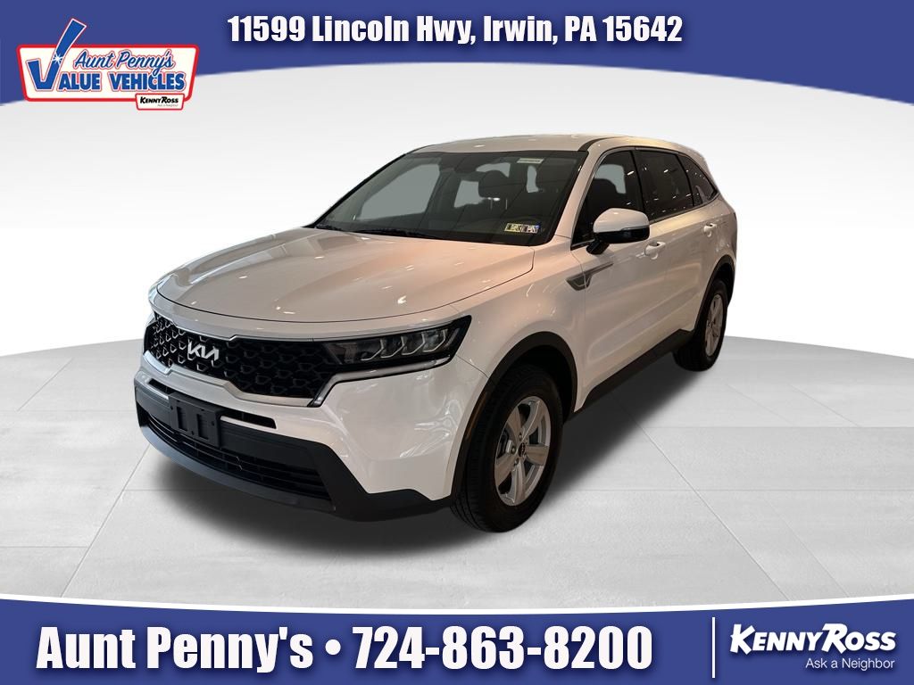 Used 2022 Kia Sorento LX with VIN 5XYRGDLCXNG083597 for sale in Adamsburg, PA