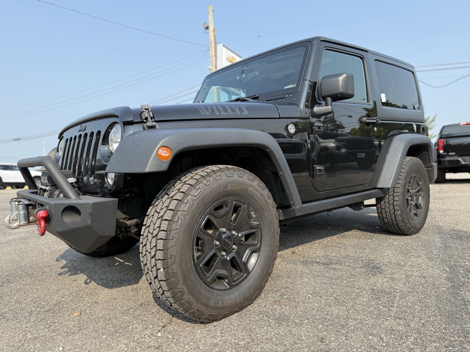 Used 2018 Jeep Wrangler JK Willys Wheeler with VIN 1C4AJWAG0JL884439 for sale in Eminence, KY