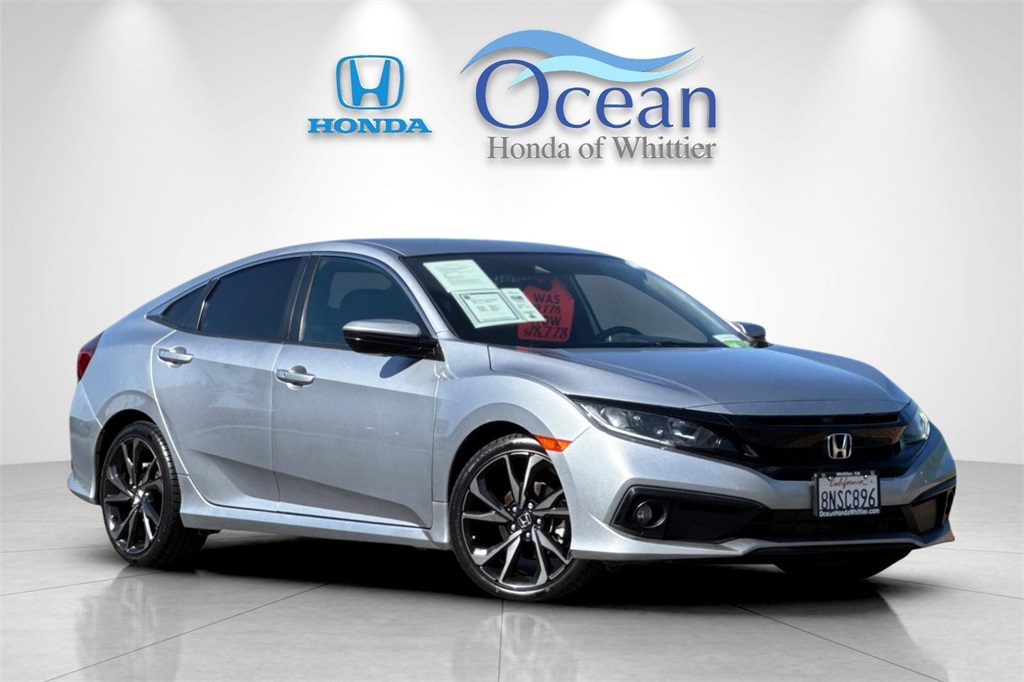 Used 2020 Honda Civic Sport with VIN 19XFC2F81LE201198 for sale in Whittier, CA