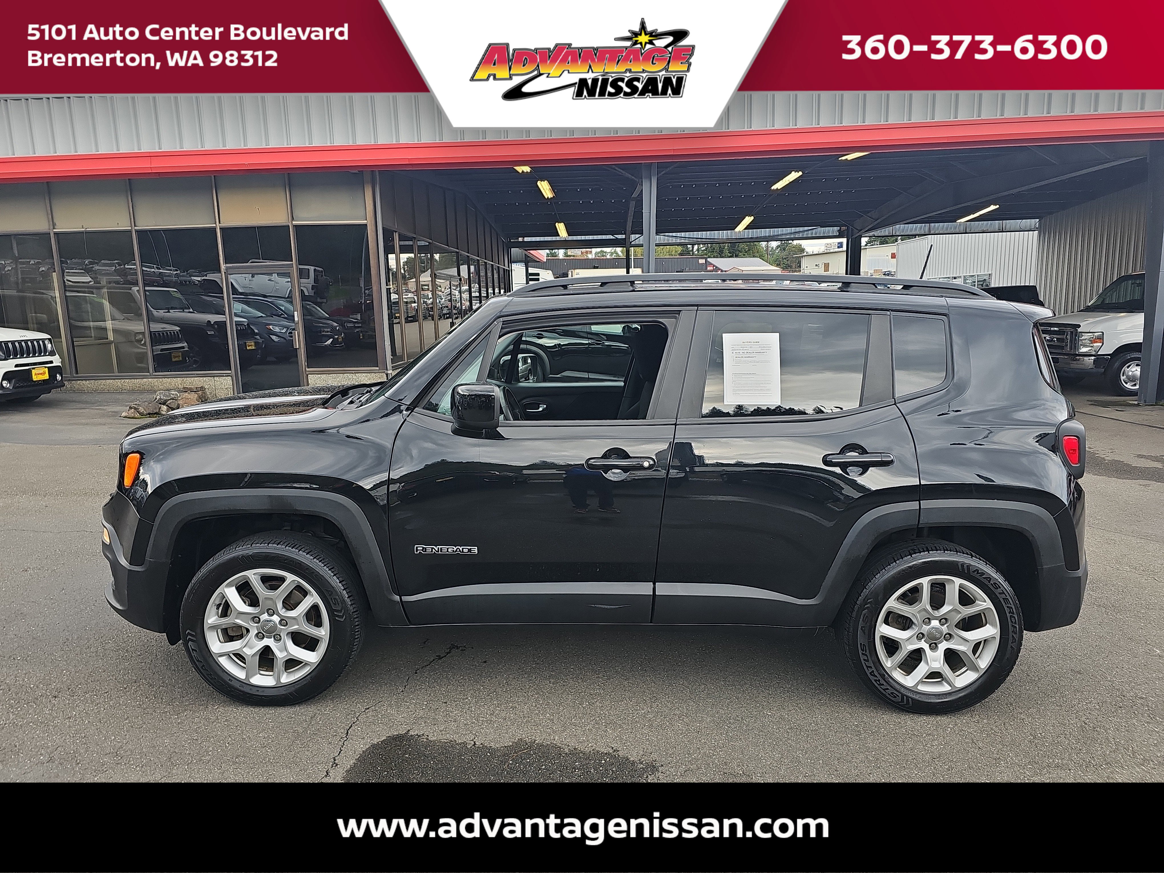 Used 2018 Jeep Renegade Latitude with VIN ZACCJBBB6JPH04218 for sale in Bremerton, WA
