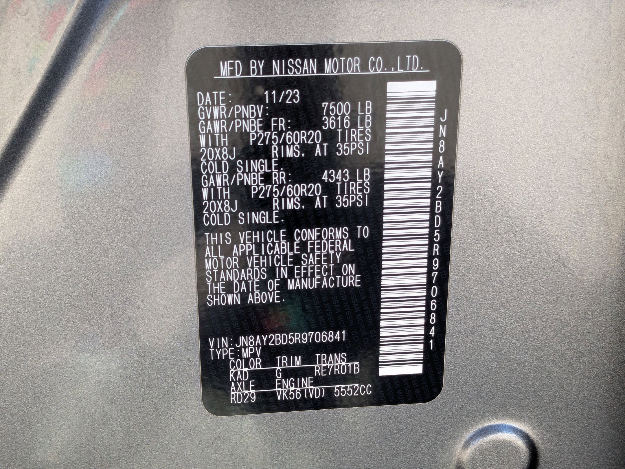 2024 Nissan Armada SL photo 26