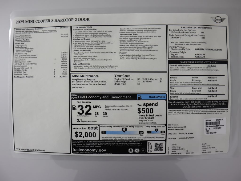 2025 Mini Cooper 2 Door Hardtop Signature photo 9