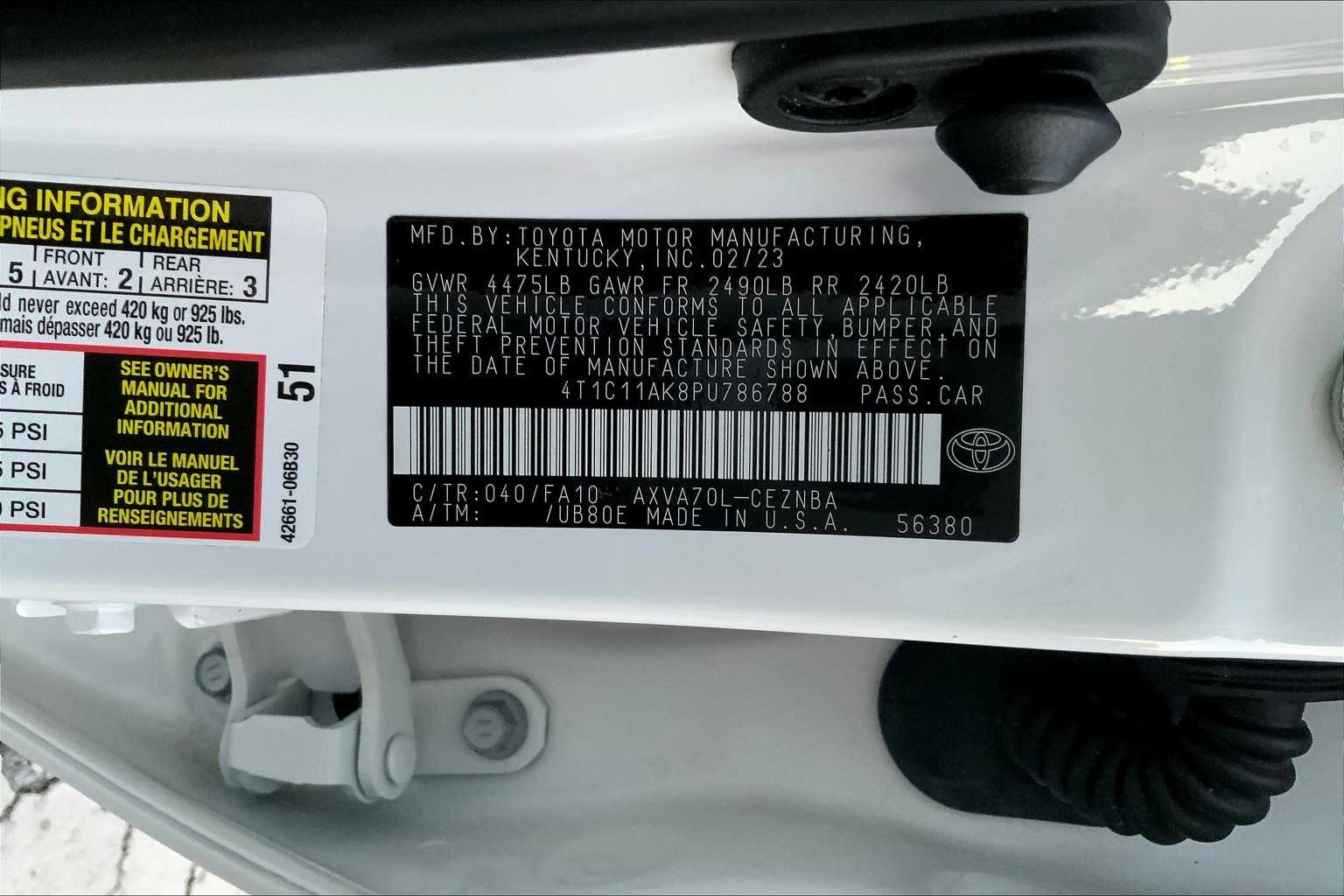 2023 Toyota Camry LE photo 30