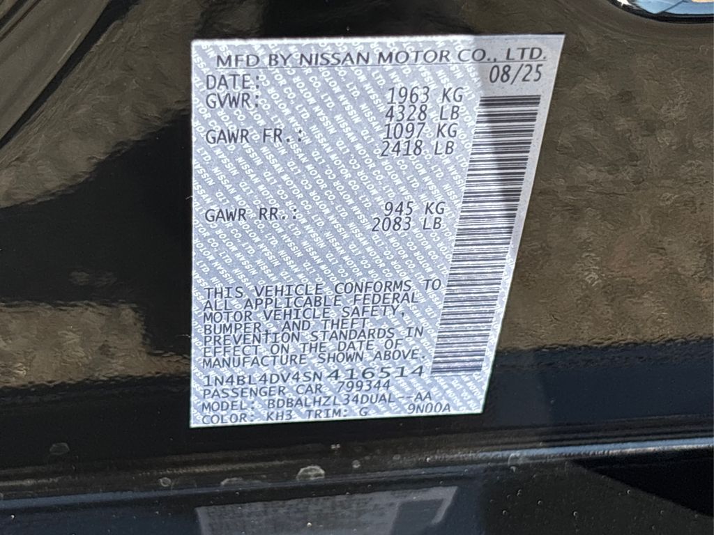 2025 Nissan Altima 2.5 SV photo 12