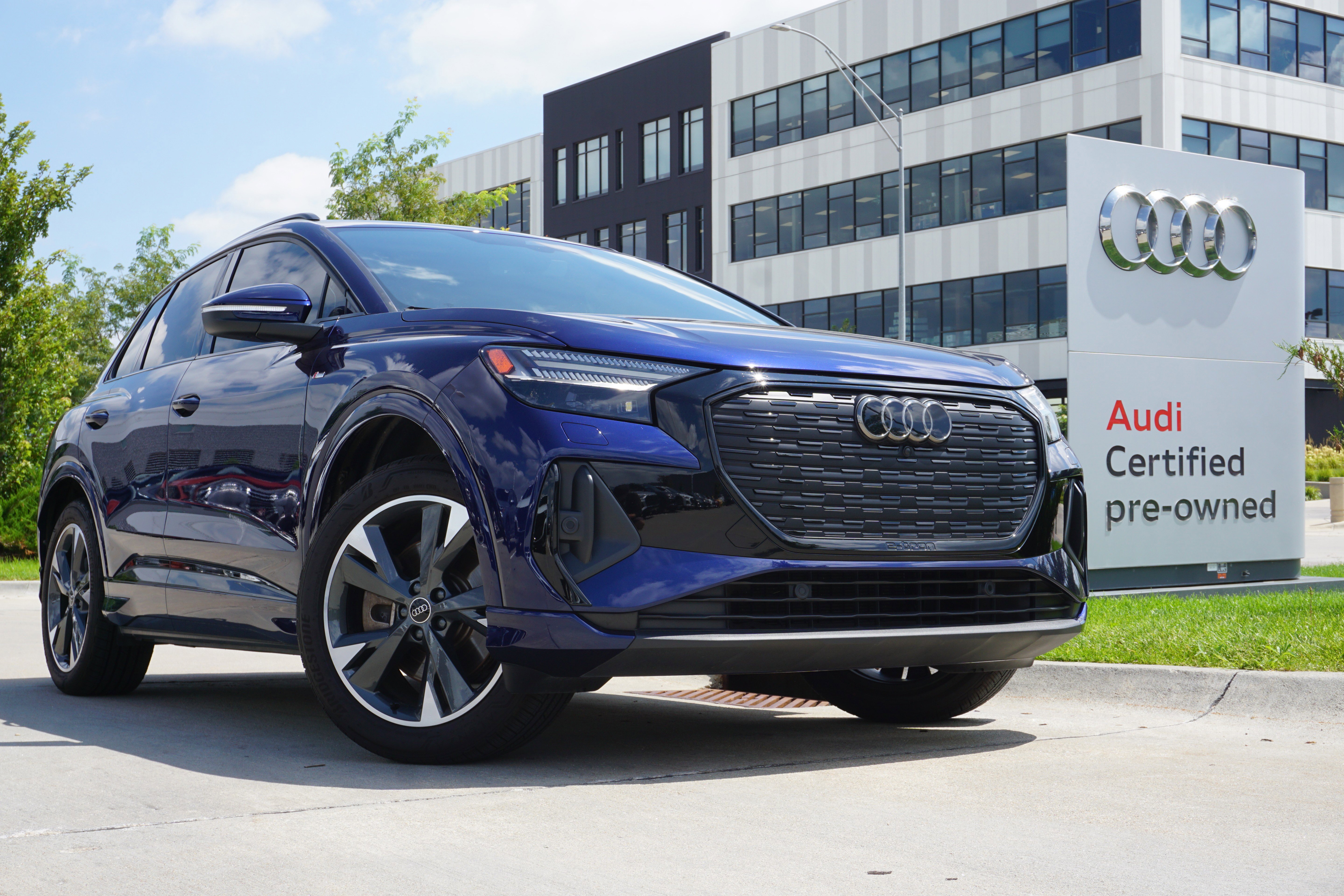 Certified 2024 Audi Q4 e-tron Prestige with VIN WA1M2BFZ8RP017494 for sale in Omaha, NE