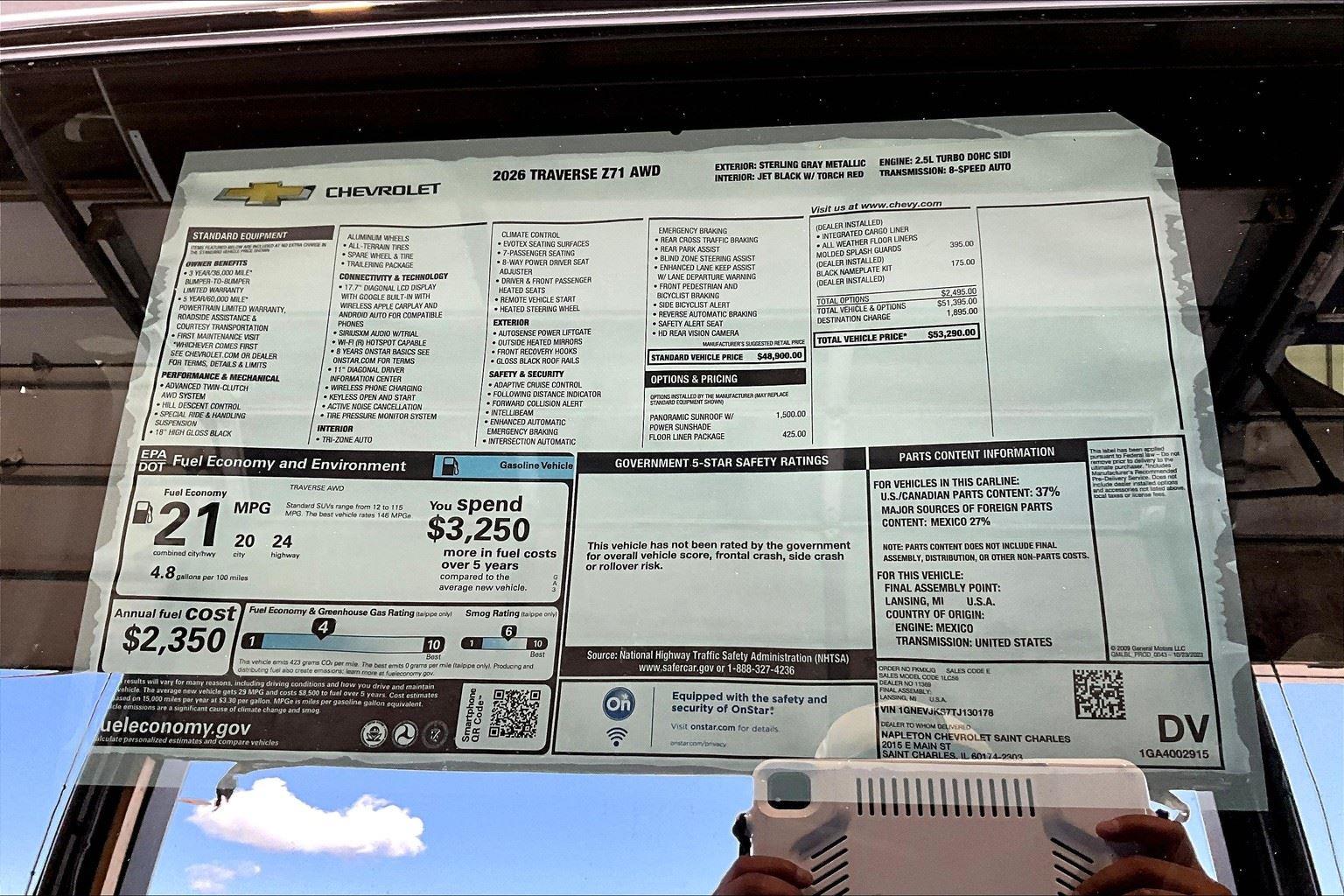 2026 Chevrolet Traverse Z71 photo 13