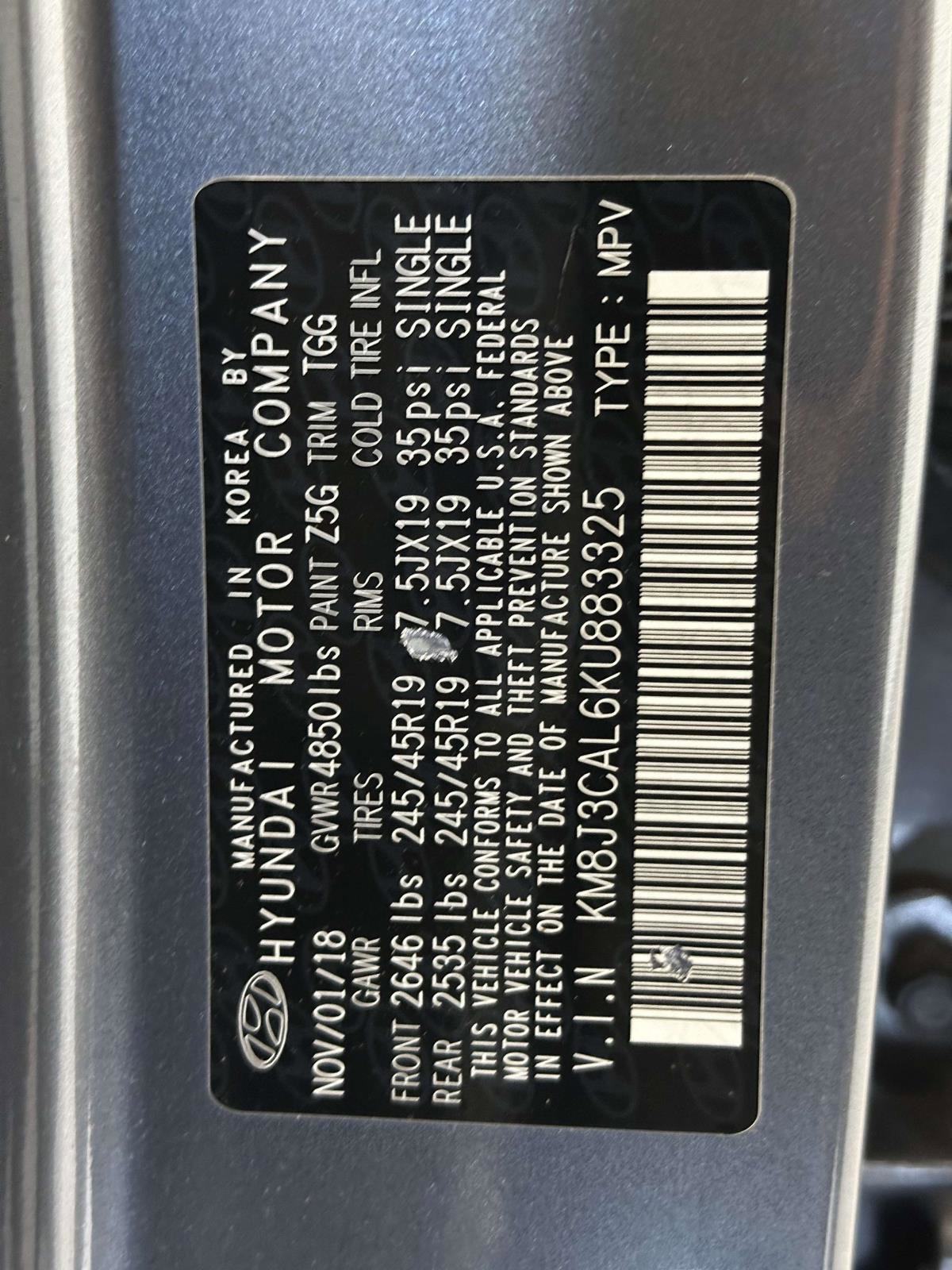 2019 Hyundai Tucson Sport photo 34