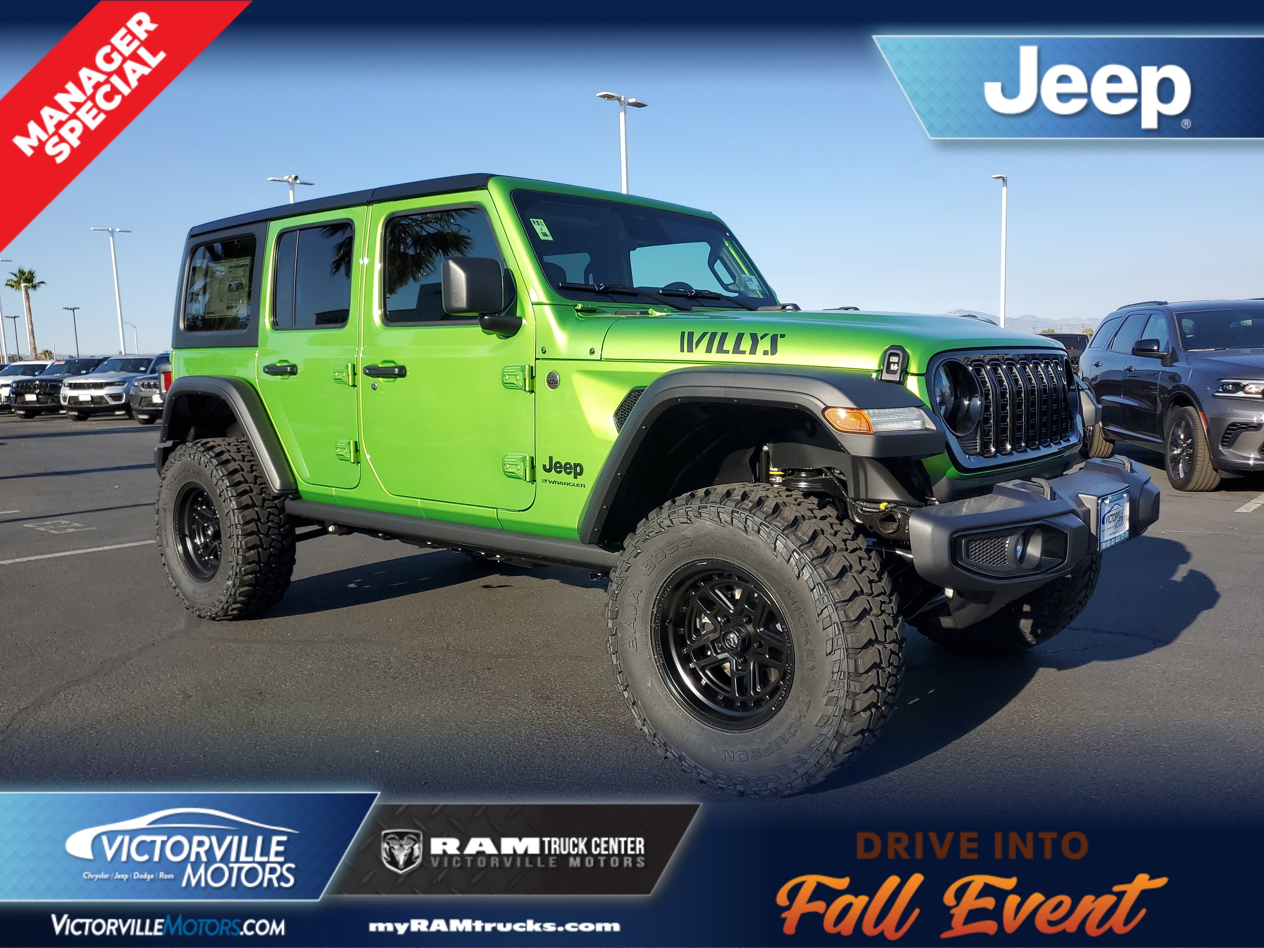 New 2025 Jeep Wrangler Willys Sport Utility in Victorville