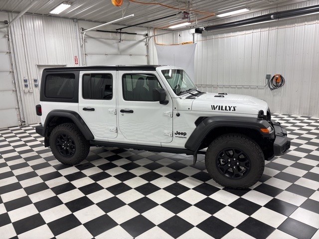 Used 2022 Jeep Wrangler Unlimited Willys with VIN 1C4HJXDG8NW141130 for sale in Rochester, Minnesota