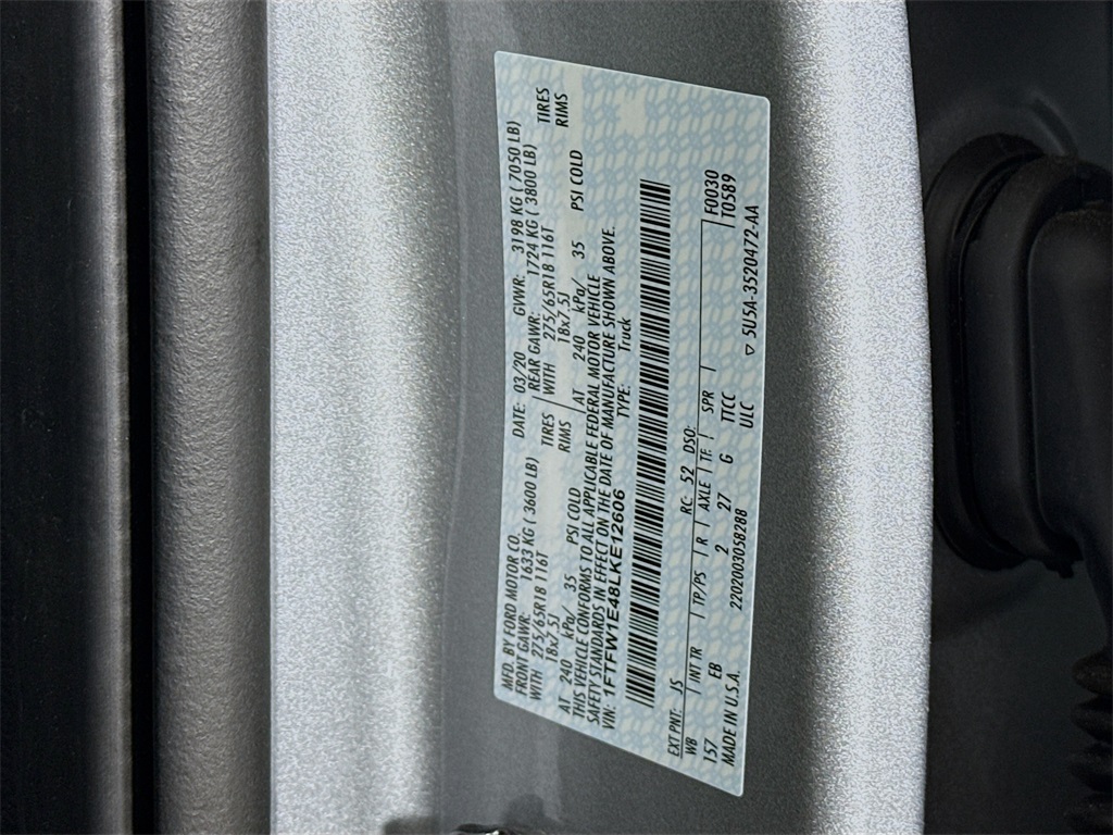 2020 Ford F-150 Lariat photo 29