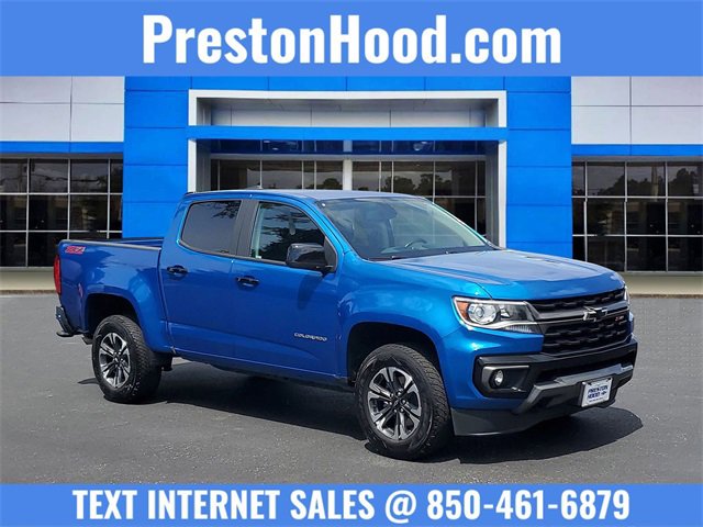Certified Used 2022 Bright Blue Metallic Chevrolet Z71 image 1