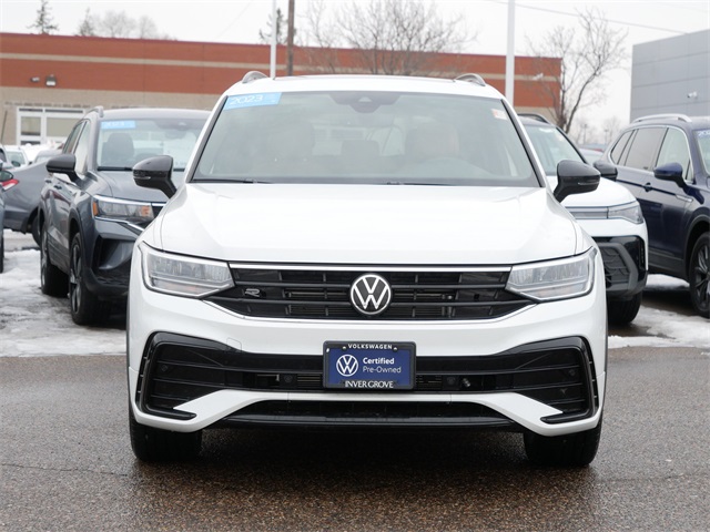 Certified 2023 Volkswagen Tiguan SE R-LINE BLACK with VIN 3VV8B7AX4PM086164 for sale in Inver Grove Heights, Minnesota
