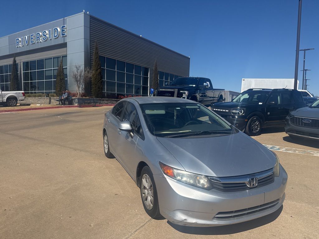 Used 2012 Honda Civic LX with VIN 2HGFB2F57CH612202 for sale in Tulsa, OK
