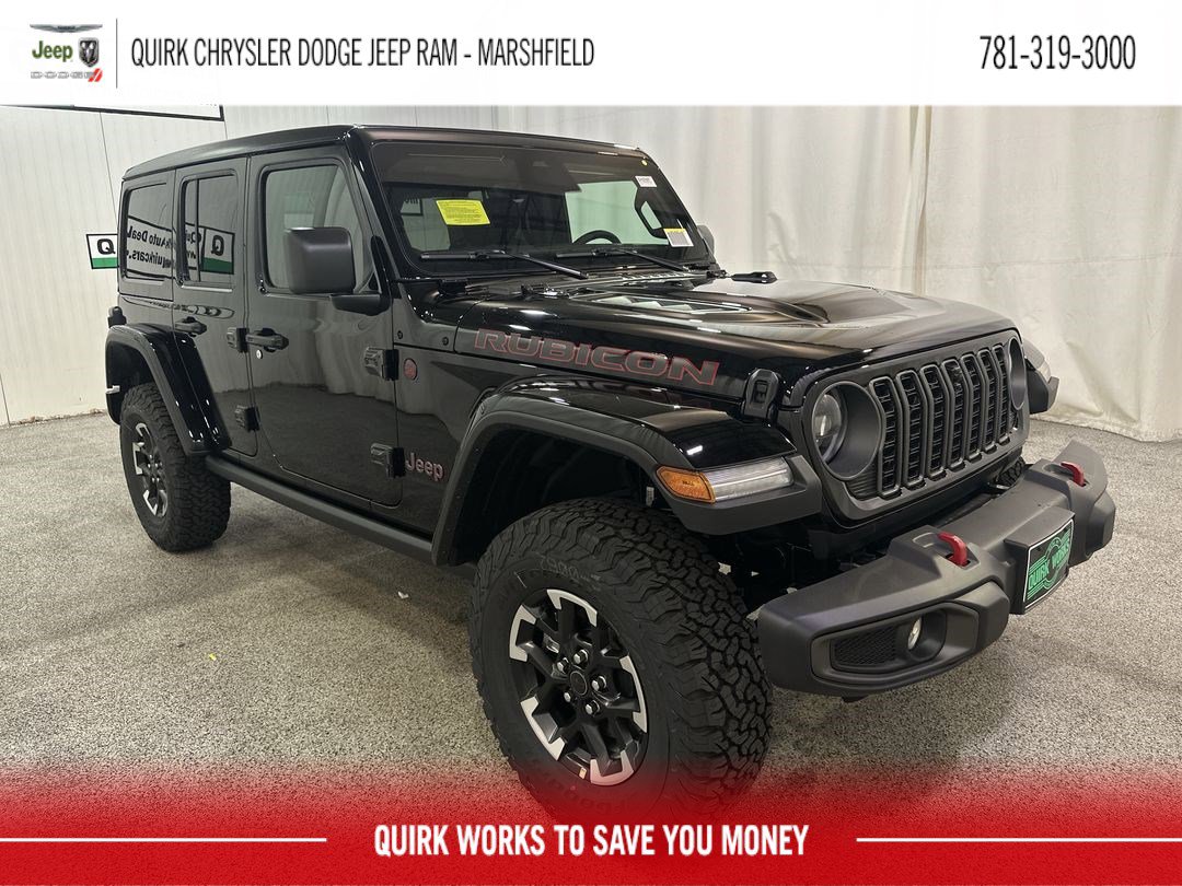 New 2025 Black Clearcoat Jeep Rubicon image 1