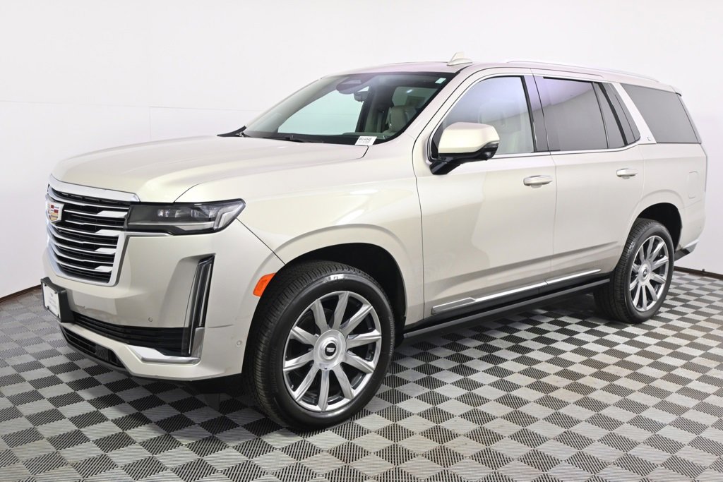 Certified 2022 Cadillac Escalade Premium Luxury Platinum with VIN 1GYS4DKL8NR144548 for sale in Minneapolis, Minnesota
