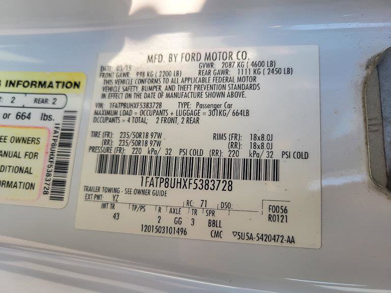 2015 FORD MUSTANG - Image 27