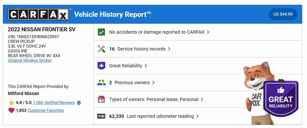 2022 Nissan Frontier SV's photo