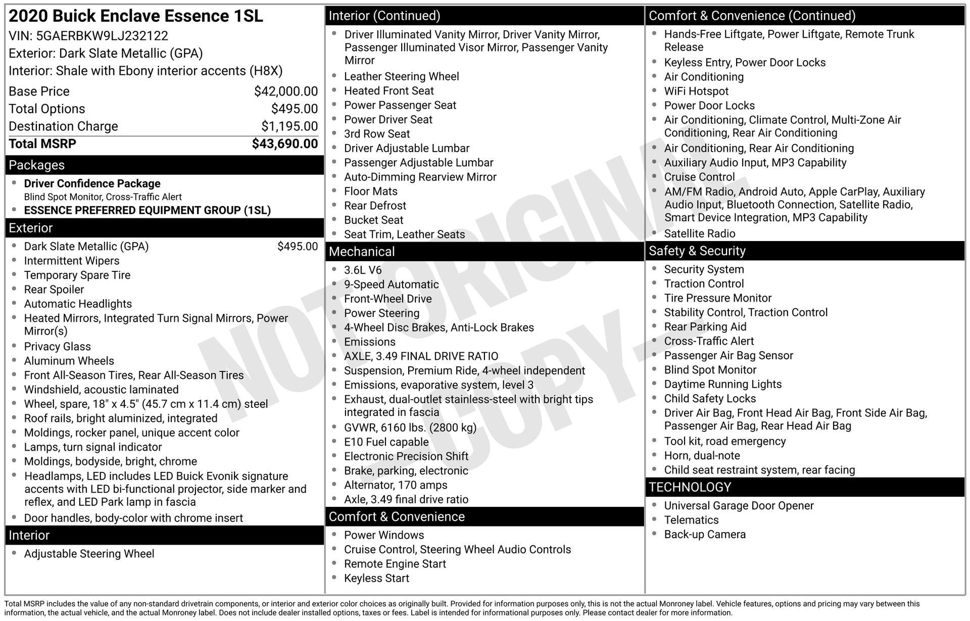 2020 Buick Enclave Essence's photo