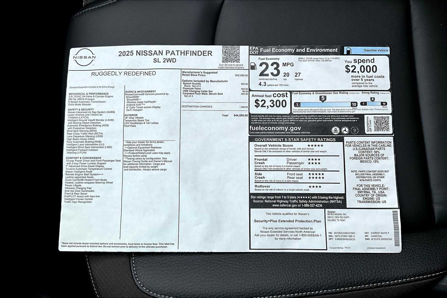 2025 Nissan Pathfinder SL photo 20