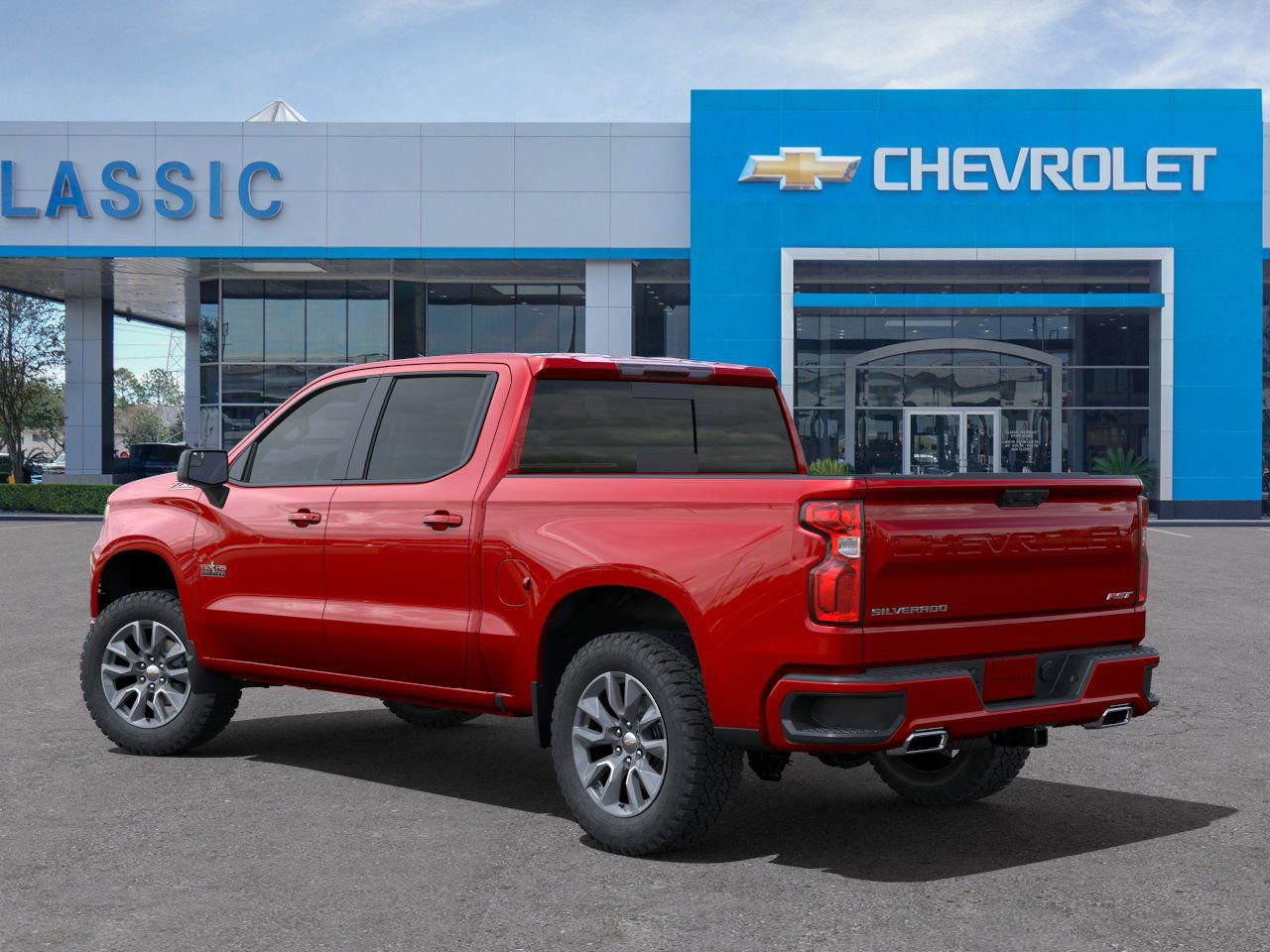 2025 Chevrolet Silverado 1500 RST Red at Classic Elite Chevrolet Sugar Land