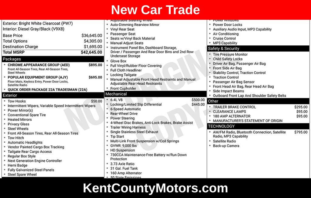 2018 RAM Ram 2500 Pickup Tradesman