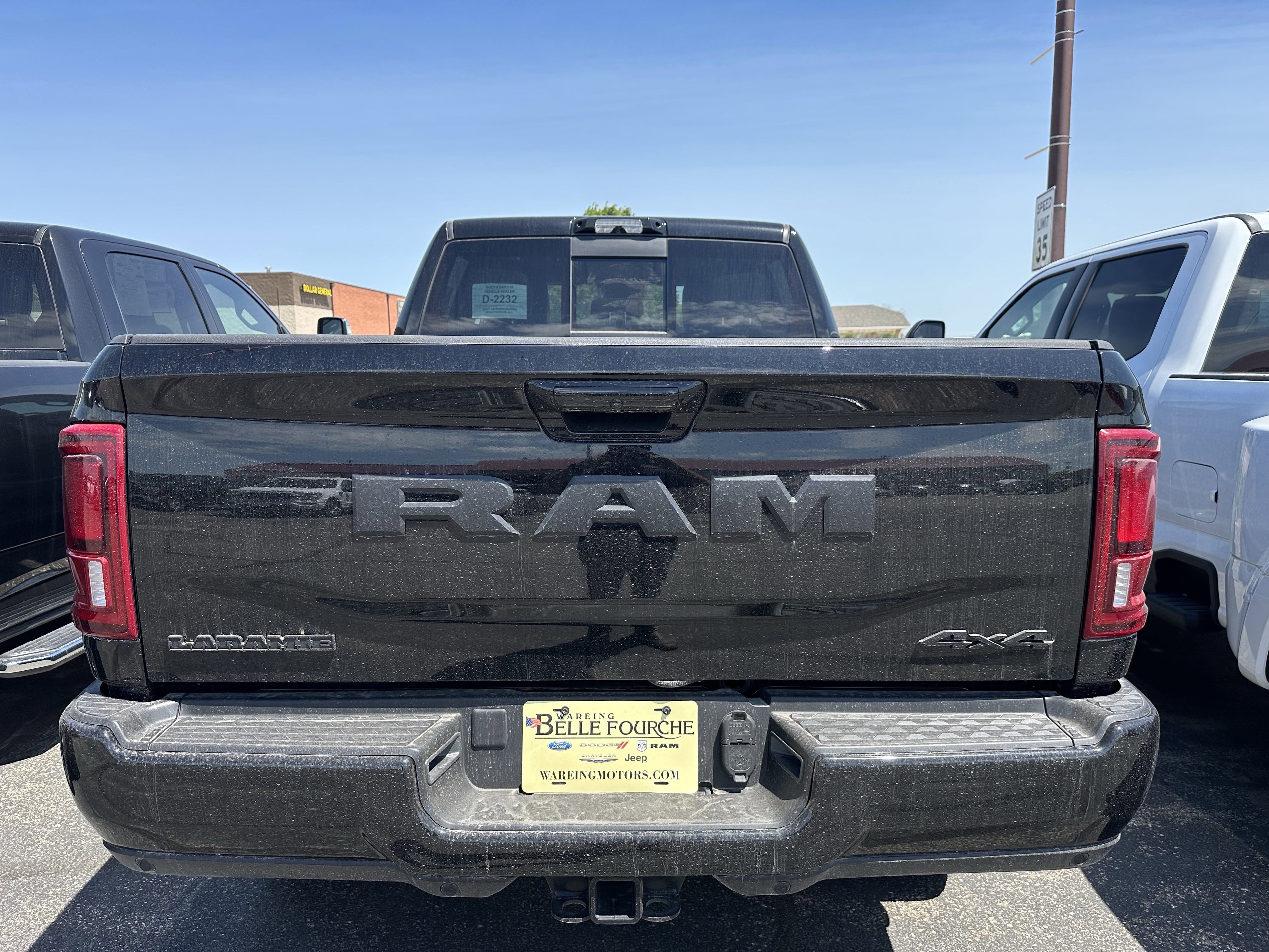 New 2025 Diamond Black Crystal Pearlcoat Ram Laramie image 7