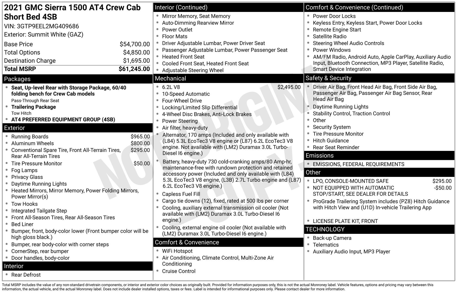 2021 GMC Sierra 1500 AT4's photo