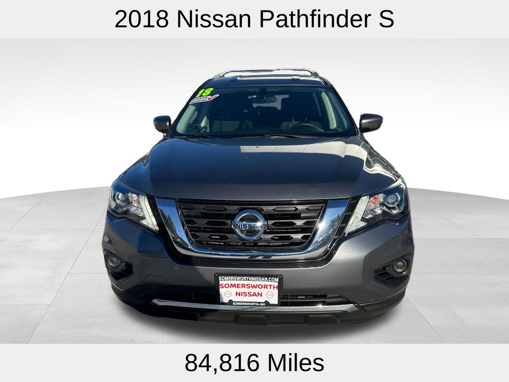Used 2018 Nissan Pathfinder S with VIN 5N1DR2MM5JC664371 for sale in Somersworth, NH