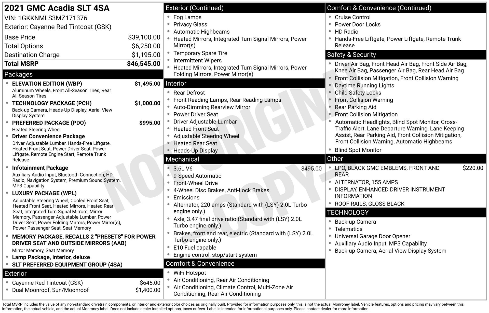 2021 GMC Acadia SLT's photo