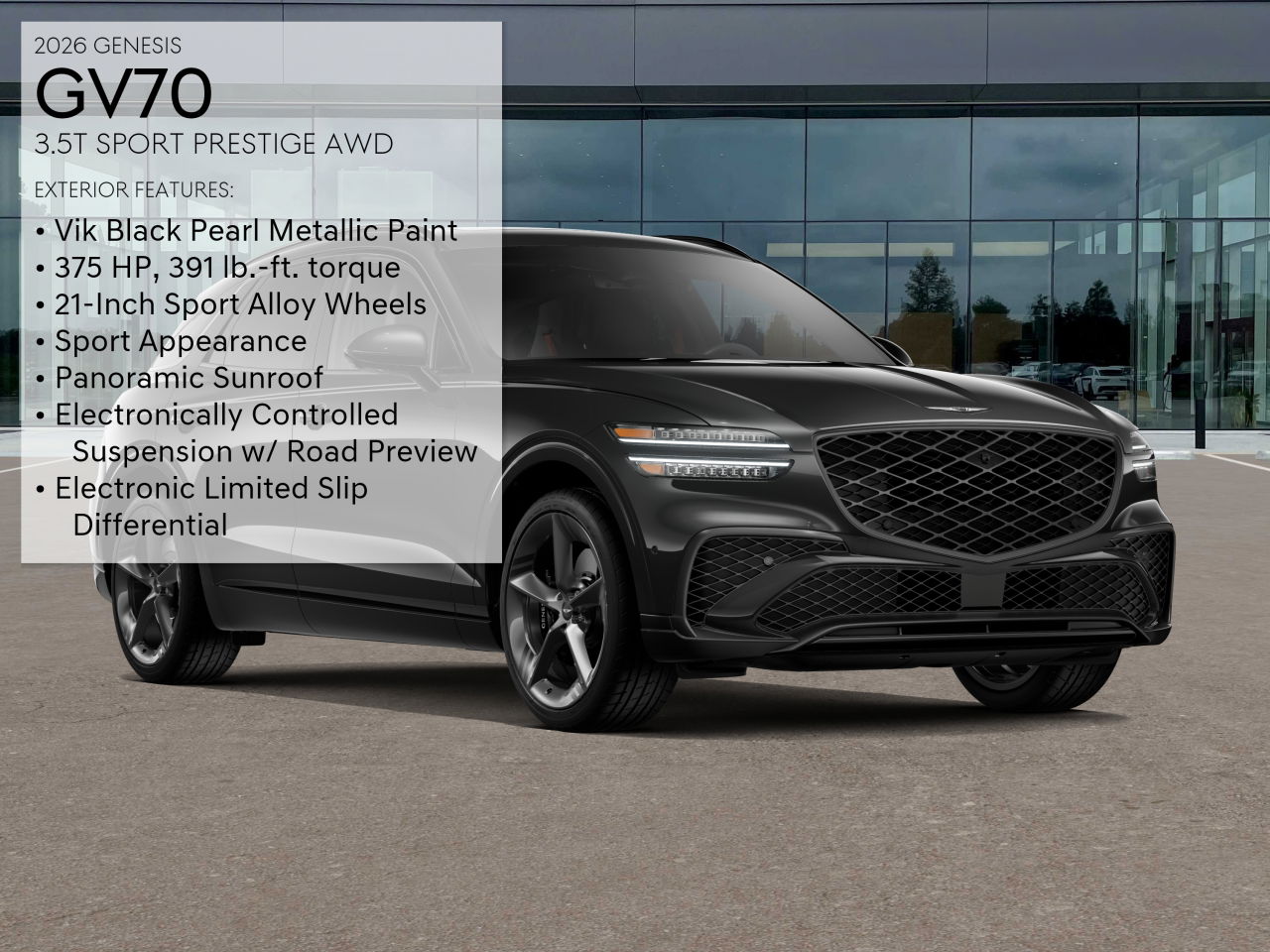 2026 Genesis GV70 3.5T Sport Prestige photo 3