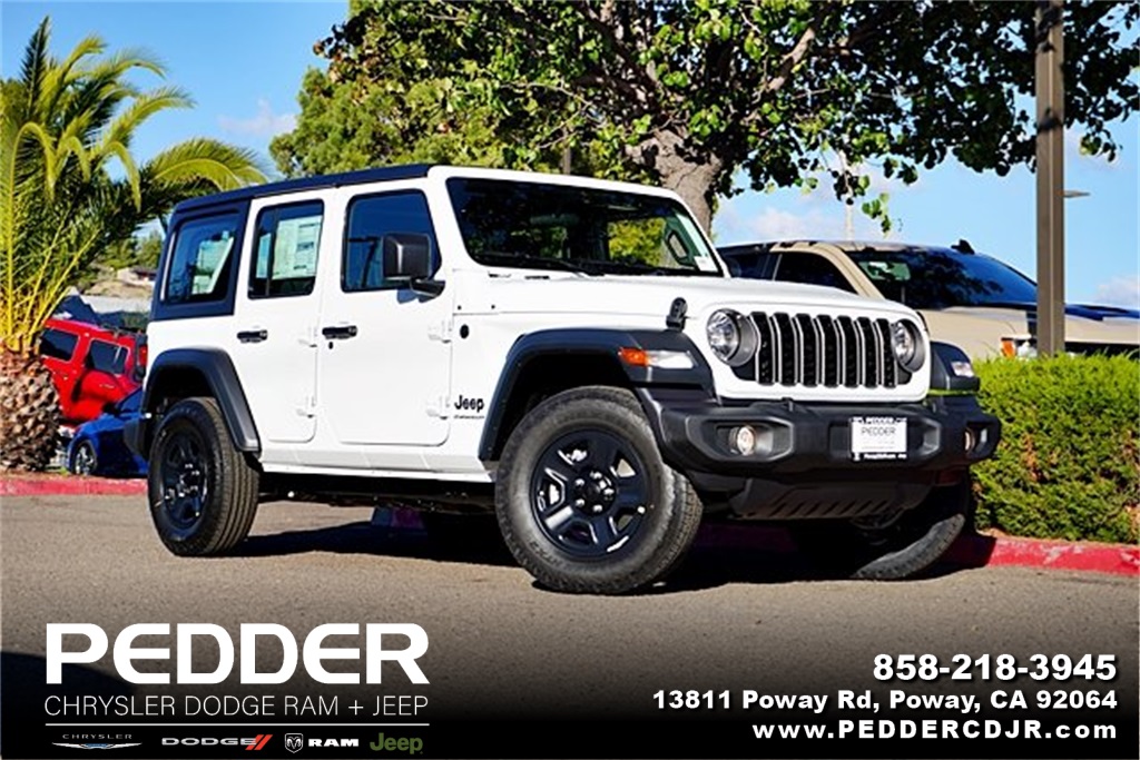 New 2026 Bright White Clear-Coat Exterior Paint Jeep Sport image 1