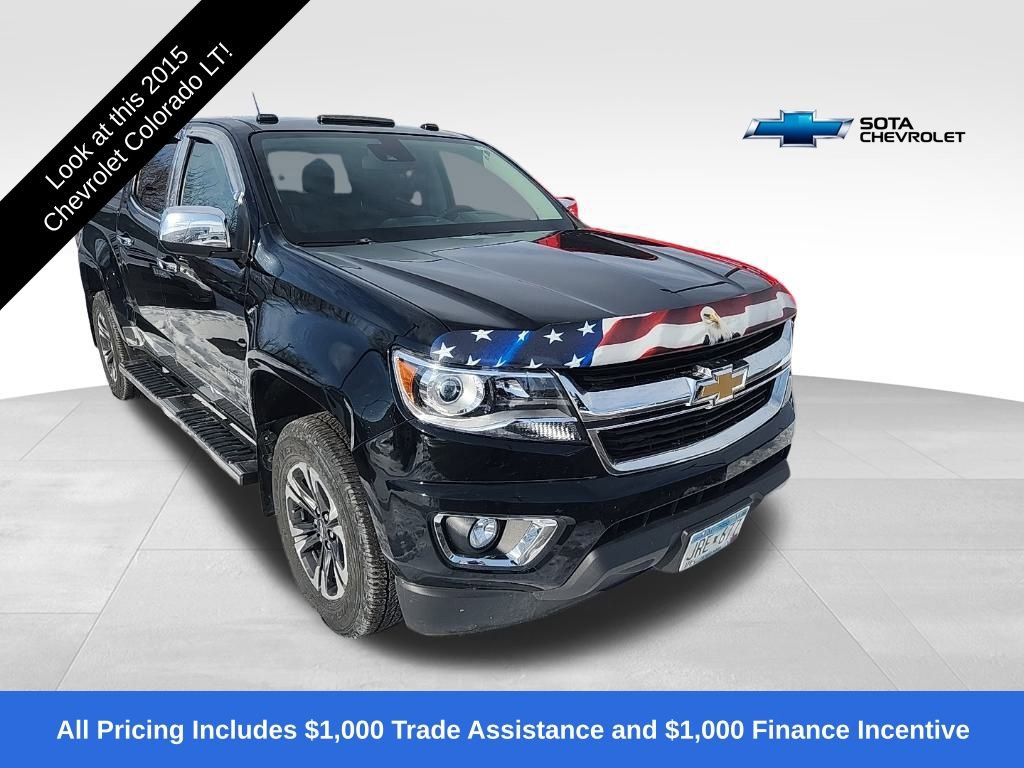 Used 2015 Chevrolet Colorado LT with VIN 1GCGTBE32F1188544 for sale in Northfield, Minnesota