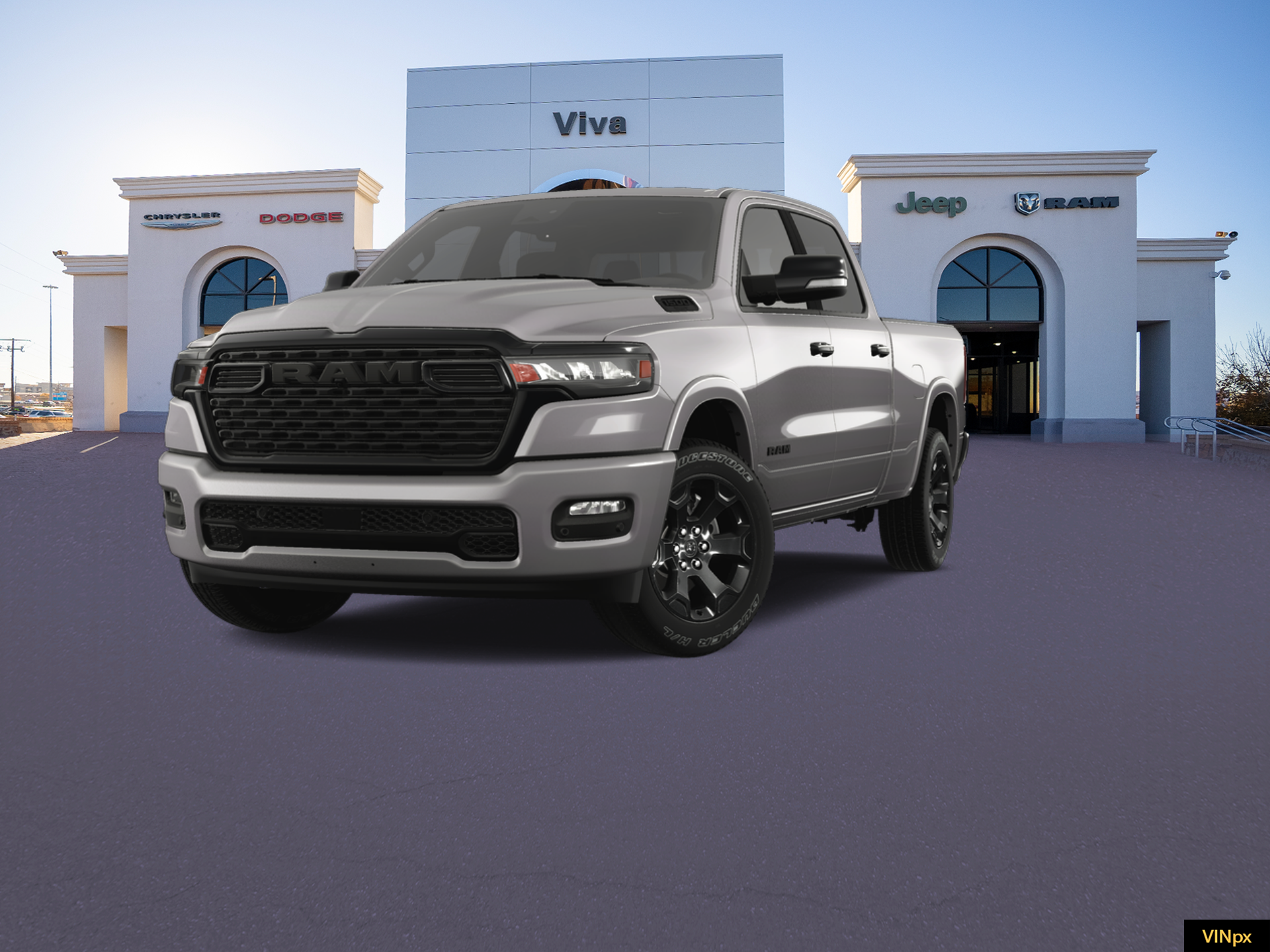 New 2025 Billet Silver Metallic Clear-Coat Exterior Paint RAM Lone Star image 1