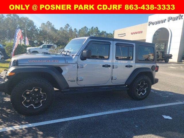 Used 2020 Jeep Wrangler Unlimited Sport S with VIN 1C4HJXDN3LW214576 for sale in Davenport, FL