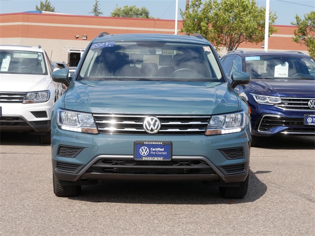 Certified 2021 Volkswagen Tiguan SE with VIN 3VV2B7AX2MM023159 for sale in Inver Grove Heights, Minnesota