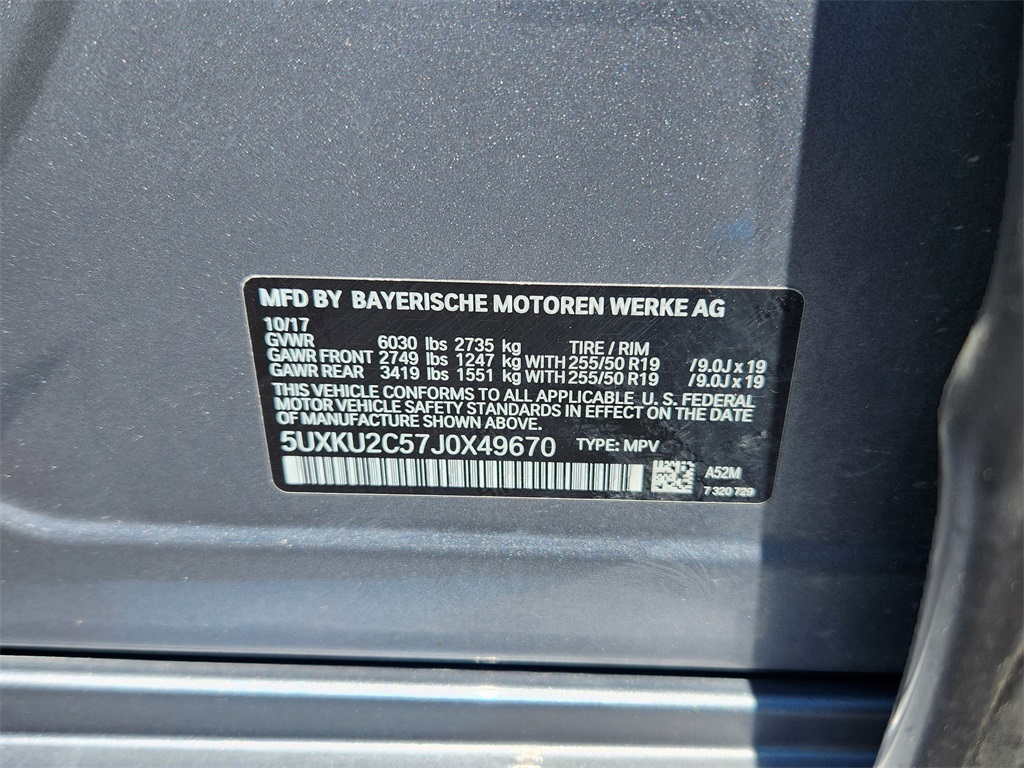 2018 Bmw X6 xDrive35i photo 33