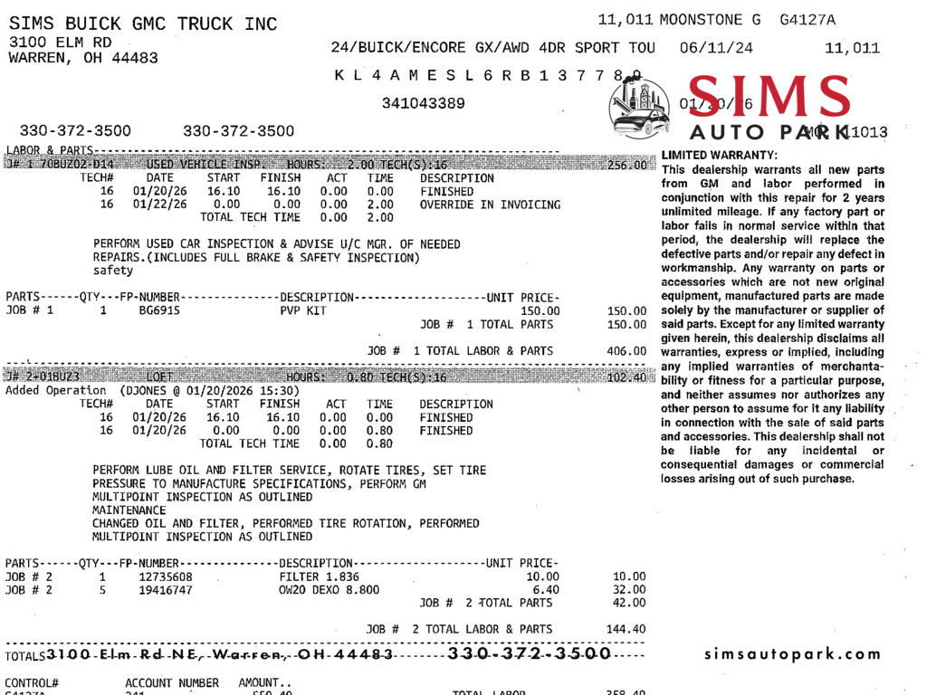 2024 Buick Encore GX Sport Touring