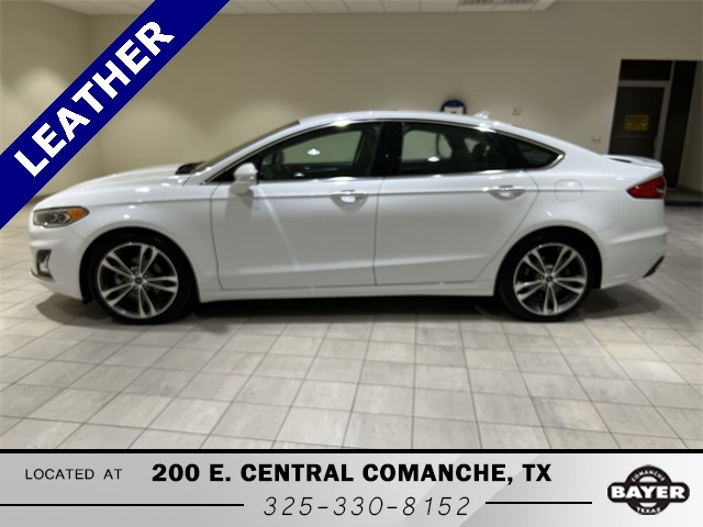 Certified 2019 Ford Fusion Titanium with VIN 3FA6P0D91KR242013 for sale in Comanche, TX