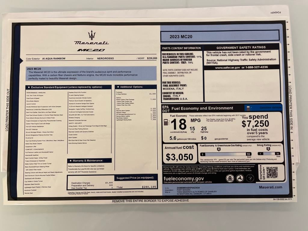 2023 Maserati MC20 Base photo 23