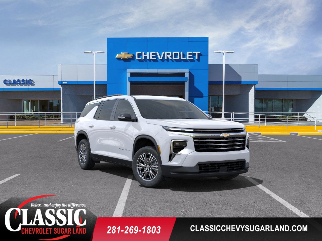 2025 Chevrolet Traverse LT White at Classic Elite Chevrolet Hwy 6