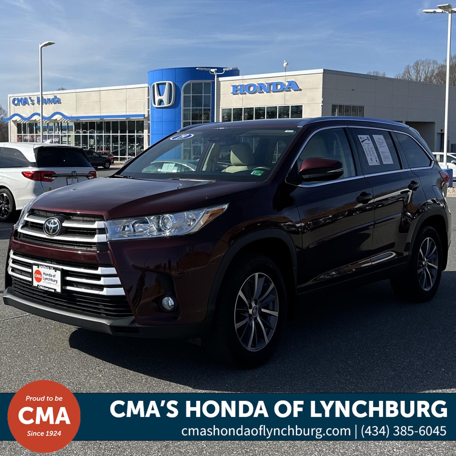 Used 2019 Honda Highlander XLE For Sale Lynchburg VA | Roanoke | #16745A