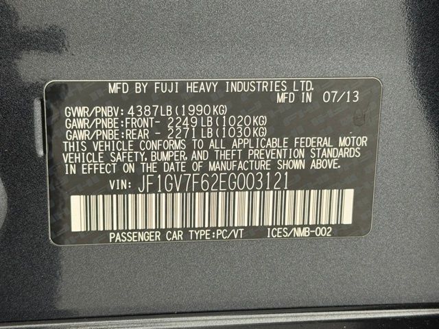 2014 Subaru Impreza WRX Premium photo 47